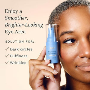 City Beauty Brightening Eye Cream for Under Eye Dark Circles Puffiness Wrinkles - Anti-Aging Under Eye Treatment - Reduces Bags Fine Lines - Hydrating Firming Night Eye Cream For Women 0.5 Fl Oz