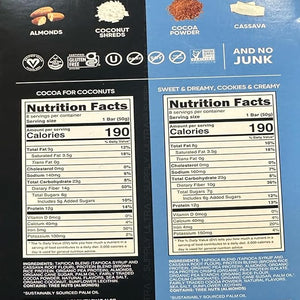 Tru_Bars Plant Based Protein Bars (16 Count. Variety Pack) - 12g Protein Gluten-Free Vegan Non-GMO - Sweet &amp Dreamy Cookies &amp Creamy + Cocoa for Coconuts