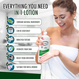 GLY MIRACLE Moisturizing Body Cream Lotion 16 ounce - Non-Greasy Skin Humectant for Extremely Dry Skin Hands Body and Feet Fragrance-Free with Pure Glycerin for Nourishing Hydration.