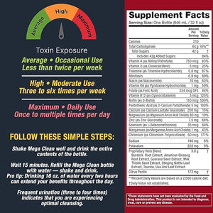 Detoxify ? Mega Clean Herbal Detox Cleanse Drink ? Full body cleanse detox for women and men - Same day results - Plus sticker