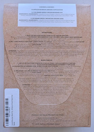 Grizzly Mountain Beard Dye - Organic &amp Natural Brown Beard Dye