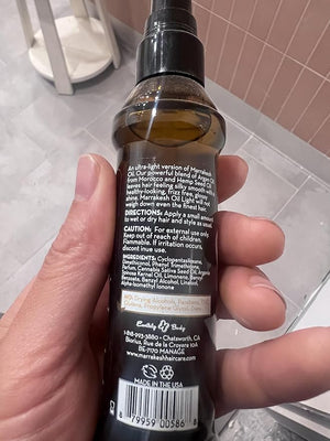 short SIeekshop Comb + Marrakesh Oil HAIR STYLING ELIXIR - Original Scent - XXL PRO (Argan &amp Hemp Oil Therapy) Argan Moroccan Morocco (Original Scent (8 oz XXL Professional))