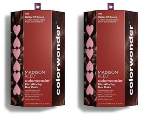 Madison Reed colorwonder Demi-Permanent Hair Color Effortless At-Home Hair Dye Ammonia-Free Cruelty-Free Better Off Bronze (6MC Medium Auburn Brown) Pack of 2