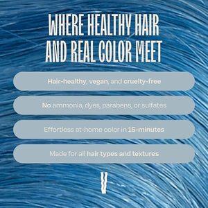 Overtone Semi Permanent Hair Color Conditioner Pastel Teal 8 oz Nourishing Damage-Free Color Depositing Mask for All Hair Types with Shea Butter &amp Coconut Oil Vegan &amp Cruelty-Free