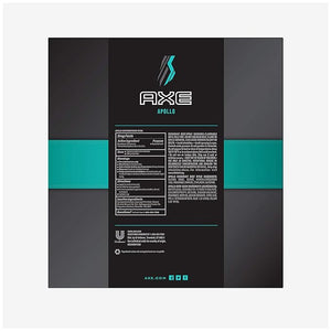 AXE Apollo Gift Set With Body Spray Antiperspirant &amp Deodorant Stick and Body Wash for Grooming for Holiday 3 count