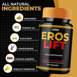 (2 Pack) Eros Lift Capsules, ErosLift Supplement For Men Energy &amp; Power Support Capsulas, Ultra Men's Performance Pills, Natural, Active, Health, Workout, Drive, Fitness, Endurance &amp; Stamina (