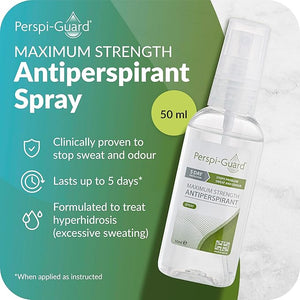 Perspiguard Maximum Strength Antiperspirant 50ml - 5 Day Protection