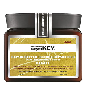 Saryna Key Light Treatment Butter Mask - African Shea Butter for Dry Hair Treatment - Rejuvenating Butter Moisturizer with Natural Keratin and Vitamins A E F (500ml/16.9oz)