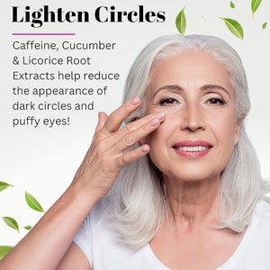 Fifth &amp Skin Caffeine Eye Cream ? Made in USA! Eye Whip - 1 OZ - Natural - Organic ? Vegan &amp Cruelty Free ? for Puffy Eyes Dark Circles Fine Lines - w/Hyaluronic Acid