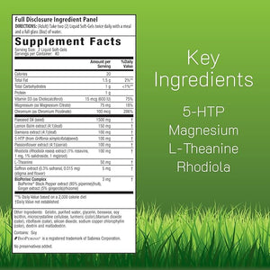 Irwin Naturals Sunny Mood with 5-HTP - 80 Liquid Soft-Gels - Supports Emotional Well-Being &amp Relaxation - 40 Servings