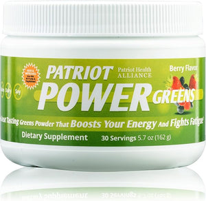 Patriot Power Greens: 40+ Fruits &amp Vegetables Organic Superfood Dietary Supplement 30 Servings