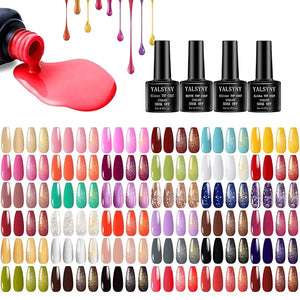 NAIL POLISH KIT with U V Lamp and Drill Starter Kit 36 Colors Gel Nail Polish Nail Art Gel Manicure Kit