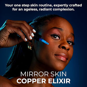 Copper Peptides Face Serum - Boost Collagen &amp Cell Renewal - Firm Tone &amp Glow - Shea Butter Witch Hazel &amp Apple Stem Cells - Facial Skin Care Products Beauty &amp Self Care - (2 Pack)