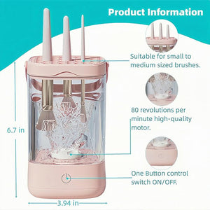 Electric Makeup Brush Cleaner - Automatic Makeup Brush Cleaner Machine - 9000 RPM USB Makeup Brush Cleaner Machine Set for Makeup Brush and Sponges