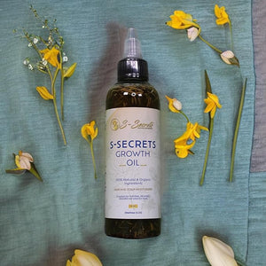 S-Secrets Scalp and Hair Oil for Women 4oz Natural Scent Liquid Formula Enriched with 21 Natural Ingredients. Ideal for All Hair Types. Founded by a Black Woman