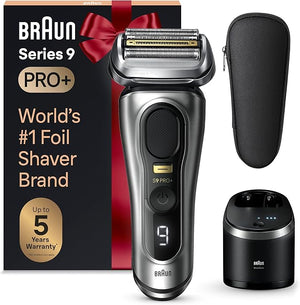 Braun Series 9 PRO+ Electric Razor for Men 5 Pro Shave Elements &amp Precision Long Hair Trimmer 6in1 SmartCare Center Wet &amp Dry Electric Shaver for Smooth Skin with 60min Battery Runtime 956