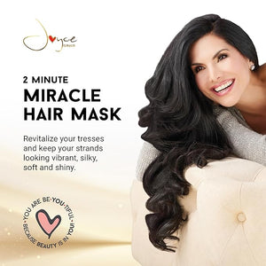 Joyce Giraud 2 Minute Miracle Hair Mask Deep Hydration Restores Shine &amp Manageability Color Safe 8 Oz