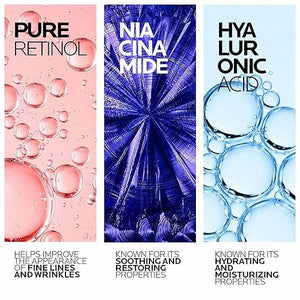 La Roche-Posay Pure Retinol Face Serum with Vitamin B3 Anti Aging Face Serum for Lines Wrinkles &amp Premature Sun Damage to Resurface &amp Hydrate Suitable for Sensitive Skin 1.0 Fl. Oz