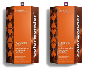 Madison Reed colorwonder Demi-Permanent Hair Color Effortless At-Home Hair Dye Ammonia-Free Cruelty-Free That's So Fire (7C Light Copper) Pack of 2