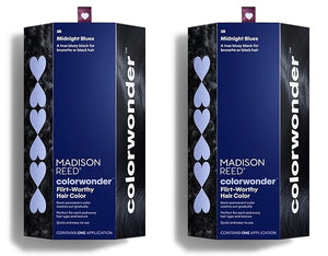 Madison Reed colorwonder Demi-Permanent Hair Color Effortless At-Home Hair Dye Ammonia-Free Cruelty-Free Midnight Blues (2B Blue Black) Pack of 2