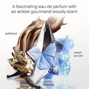 Mugler Angel - Eau de Parfum - Women's Perfume - Ambery &amp Woody - With Bergamot Praline and Patchouli - Long Lasting Fragrance