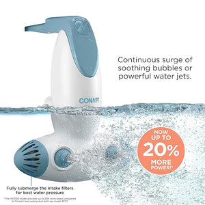 Conair Jet Hydro Spa - Portable Bath Spa with Dual Hydro Jets for Tub - Bath Spa Jet for Tub Creates Soothing Bubbles and/or Massage - Spa Bath for at Home Use