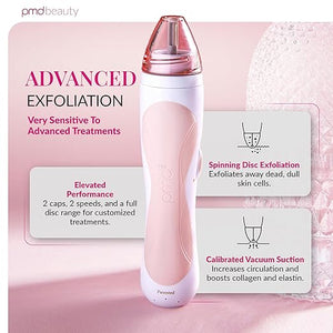PMD Personal Microderm Pro - At-Home Microdermabrasion Machine with Kit for Face &amp; Body Exfoliating Crystals and Vacuum Suction for Fresh, Radiant Skin &amp; High Low Speed Option(Pack of 1)