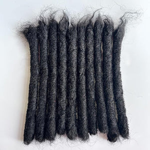 12 inch 10 Strands Loc Extensions Human hair 2.0cm Width 100% Read Human Hair Dreadlock Extensions for Men/Women, Can be Dyed Soft Dreads Extensions