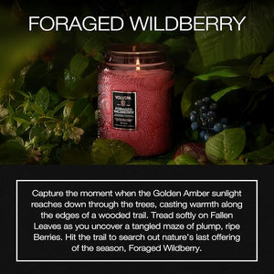 Voluspa Foraged Wildberry Soy Wax Jar Candle - 18 Oz Spring-Summer