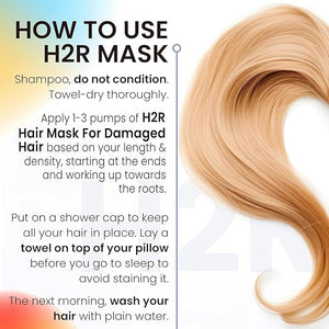 Hair Mask for Damaged Hair ? Bond Repair Treatment for Dry Ends &amp Growth | Overnight Deep Conditioner for Breakage Repair | Hydrating Formula for All Hair Types Curly &amp Color-Treated