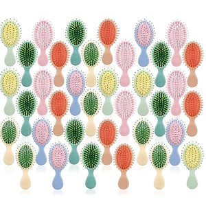 36 Pieces Mini Wet Hair Brush, Travel Detangling Brush, for Most Hair Types, with Ease Knots Without Tears or Breakage, Multicolor