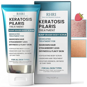 KP Bump Eraser Body Scrub | Keratosis Pilaris Treatment | Bump Eraser Body Scrub | Exfoliating Body Scrun | Ingrown Hair Treatment | Clears Strawberry Legs | Soothes Redness Dryness &amp Flaky Skin