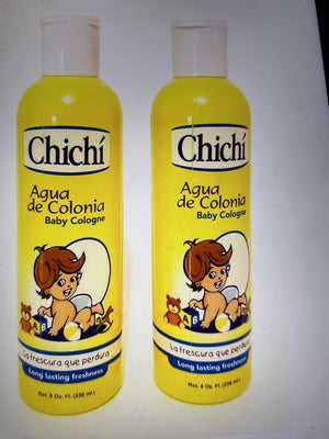 Chichi Baby Cologne (Aqua De Colonia) 8oz Long lasting Freshness [Set of 2]