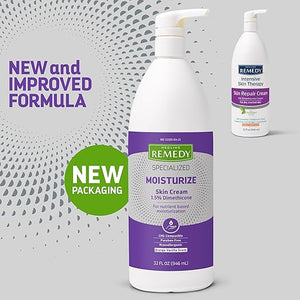 Medline Remedy Specialized Skin Cream (32 oz Bottle) Scented 1.5% Dimethicone Nourishing Moisturizer for Dry Skin Sulfate-Free Paraben-Free Hypoallergenic Body Cream Daily Lotion for Dry Skin
