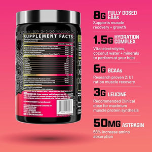 Nutrex Research EAA Hydration | EAAs + BCAA Powder | Muscle Recovery Strength Muscle Building Endurance | 8G Essential Amino Acids + Electrolytes | (Packaging My Vary) 30 Servings (Pink Lemonade)