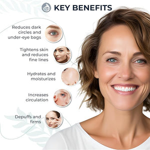 Probiotic Eye Cream with Caffeine for Dark Circles Puffiness &amp Wrinkles - Luxury 28-Botanical Formula with Ceramides - Targets Under Eye Bags Fine Lines &amp Crow's Feet - USA Made 0.5oz