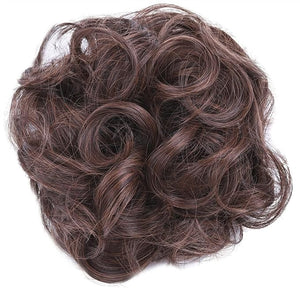 EARSHOT Hair Buns Hair Piece 1 Pack Synthetic Donut Bun Messy Bun Hair Slices Curly Wavy Headbands Women Bun Wig Synthetic Wig Hair Extensions Hair Accessories For Girls (Color : M2-30)
