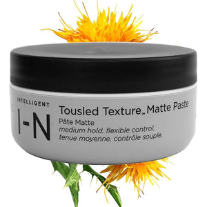 Intelligent Nutrients Tousled Texture Matte Paste ? Natural Medium Hold Hair Styling Paste for All Hair Types Matte Finish with Certified Organic Castor &amp Safflower Oils Clean Beauty 2 oz