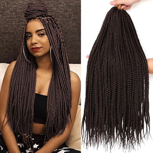 7 Packs Goddess Box Braids Crochet Hair 22 Inch Prelooped Crochet Box Braids Crochet Hair for Black Women Braiding Hair (22 Inch 7 Pack, #4)