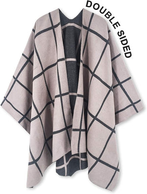 Moss Rose Women's Shawl Wrap Poncho Ruana Cape Open Front Cardigan Shawls for Fall Winter