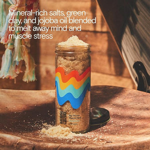 Bathing Culture Organic Big Dipper Mineral Salt Bath Epsom Salt and Dead Sea Salts Aromatherapy Bath Salts Jojoba Oil Natural Biodegradable Sustainable Vegan Personal Care 8 oz 227 g