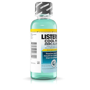 Listerine Antiseptic Zero Cavity Mouthwash, Clean Mint, 3.2 Ounce (Pack of 24)
