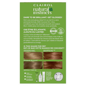 Clairol Natural Instincts Demi-Permanent Hair Dye 7RG Dark Rose Gold Blonde Hair Color Pack of 3