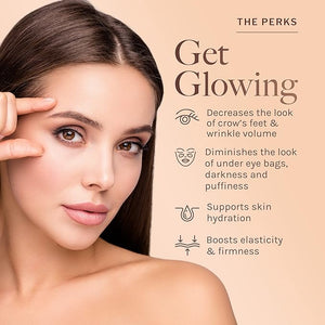 Reserveage Nutrition Illuminating Eye Cream with Pro-Collagen Booster Diminishes Dark Circle and Smooths Wrinkles with Micro-Encapsulated Copper Peptides and Measurable Results 0.5 oz