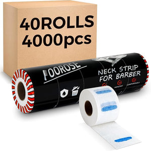 Neck Strips for Barber Shop (4000 Count Bulk Supply) ? Premium Haircut Collar Protectors Water-Resistant &amp Strong Adhesive ? Professional Hairdressing Accessories Value Pack Advantage