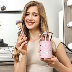 Bueart Design 16Pcs Makeup Brushes Set with Elegant Design Holder CasePremium Ultra Soft Professional Make up Brushes for FoundationBlushPowderHighlighterContourEyeshadow