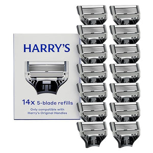 Harry's Original Razor Blades for Men - 14 Count - Premium Razor Blade Refill Cartridges - German Engineered