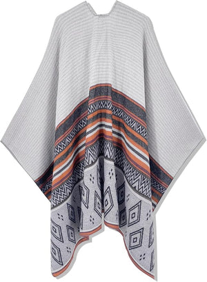 Moss Rose Women's Shawl Wrap Poncho Ruana Cape Open Front Cardigan Shawls for Fall Winter