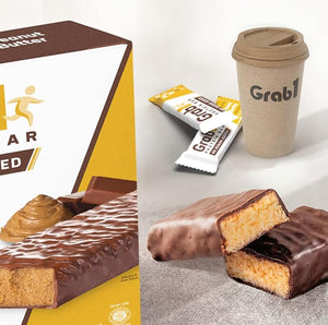 Grab1 Sugar Free Protein Bars Peanut Butter (3 Pack- 12 Bars) | 7g Fiber | Delicious and Nutritious | Low Calorie | Zero Sugar