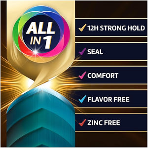 Poligrip Power Max Ultimate All-in-1 Denture Adhesive Cream, Zinc Free, 2.2 oz (4 Pack)